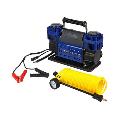 Puissant gonfleur de pneus 12V/24V 150PSI avec des pinces de batterie 2,4M et gonflage à grande vitesse
