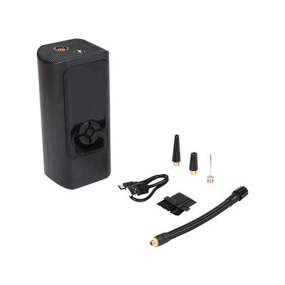 Compresseur d'air sans fil de 12 V, gonfleur de pneus numérique portable rechargé avec finition noire